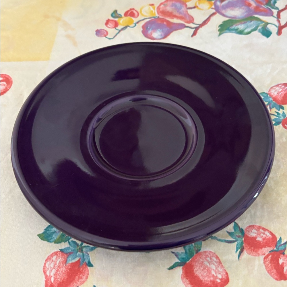 HLC Plum Jumbo Saucer Fiesta